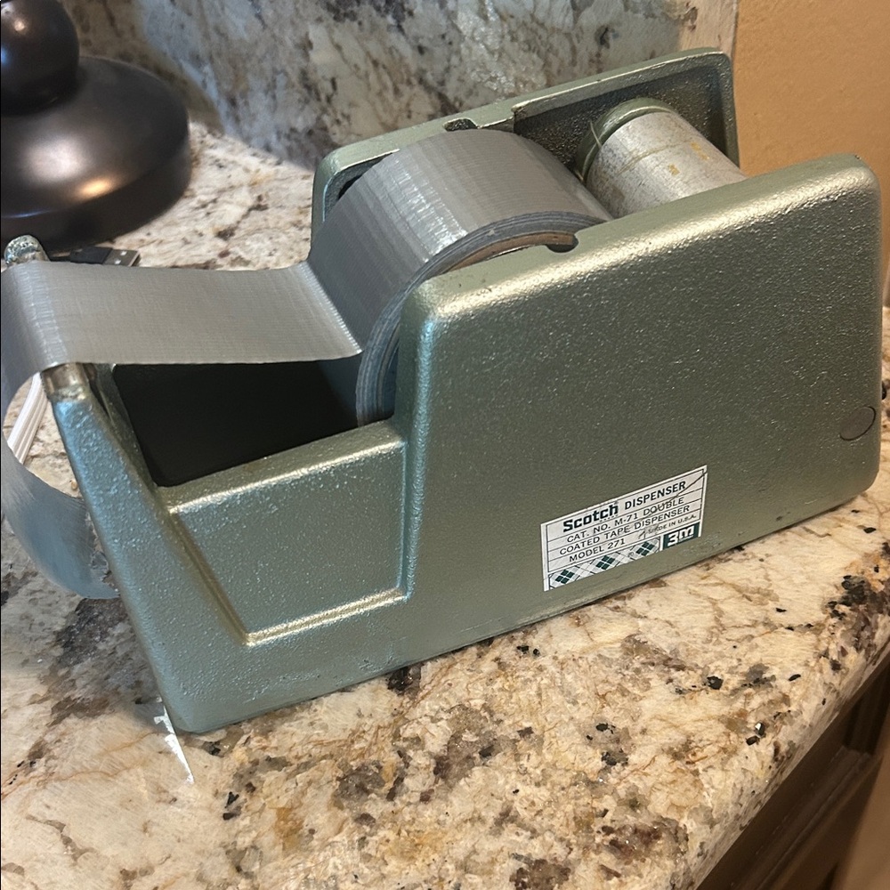 Scotch Green Metal Double Coated Tape Dispenser - Model 271